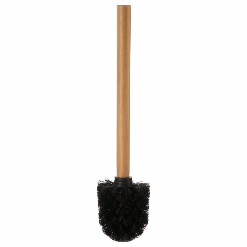 5five Simply Smart WC-Bürste Natureo, Kunststoff, Bambus, Schwarz, 38 cm, 140750N