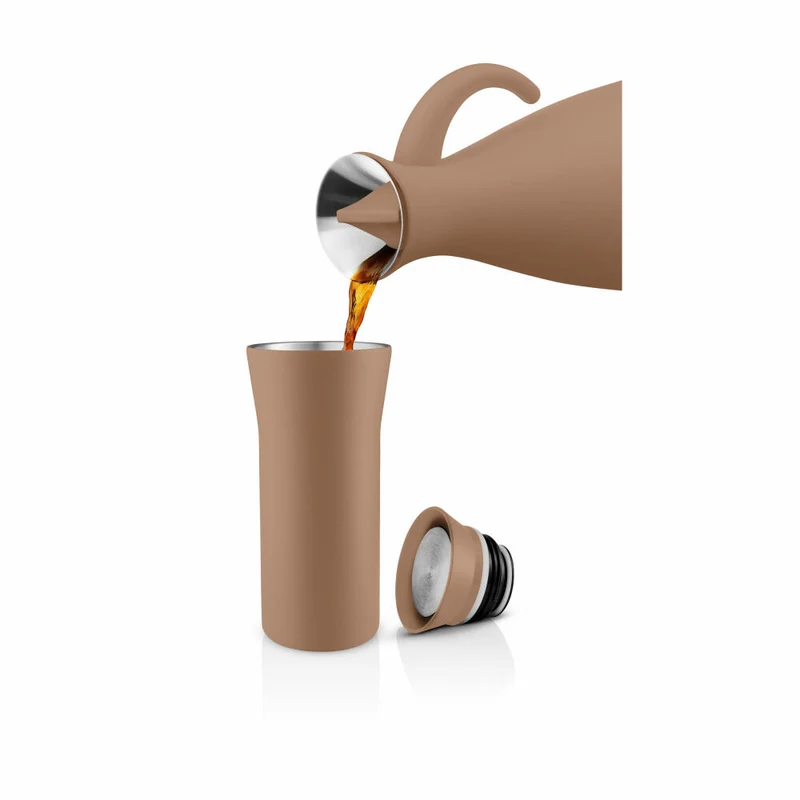 Eva Solo Isolierbecher City To Go Cup, Edelstahl, Kunststoff, Mocca, 350 ml, 567033