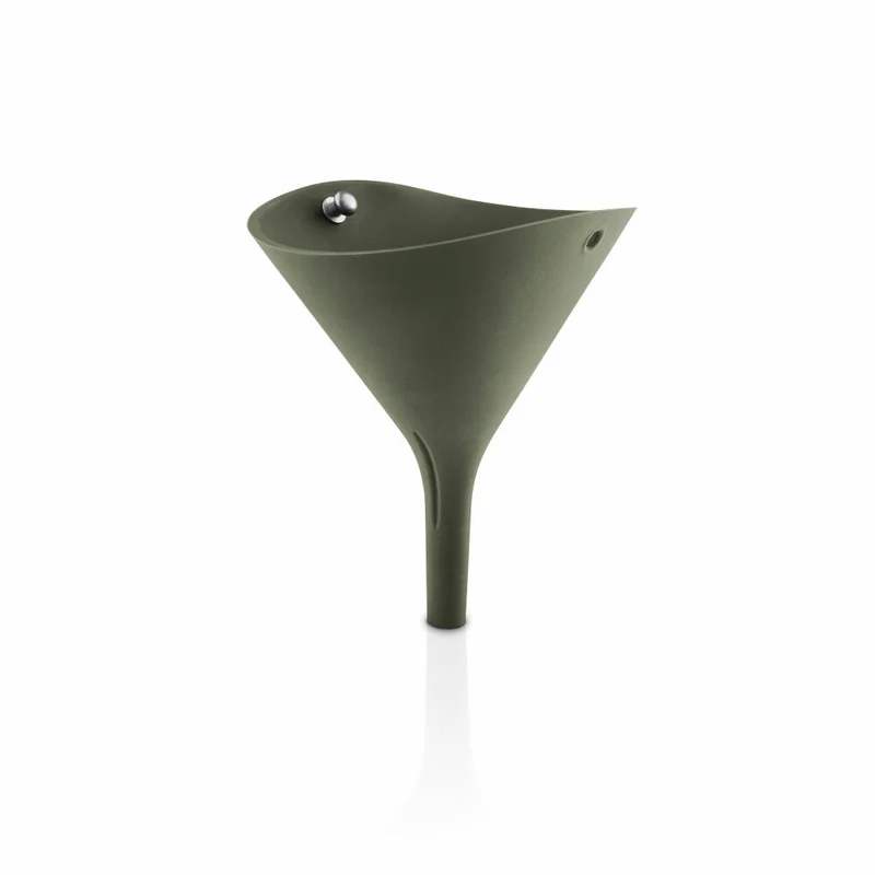 Eva Solo Falttrichter Green Tools, Trichter, Edelstahl, Silikon, Green, 14 cm, 531549