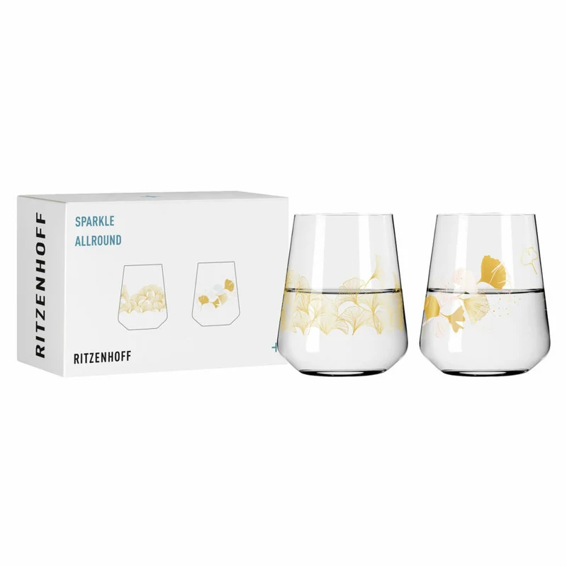 Ritzenhoff Universalglas 2er Set Sparkle Allround 005 006, Kristallglas, 510 ml, R-3981003