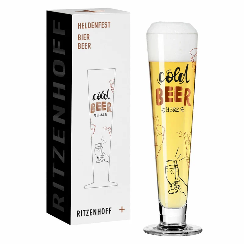 Ritzenhoff Bierglas Heldenfest 016, Kristallglas, 385 ml, R-1011016