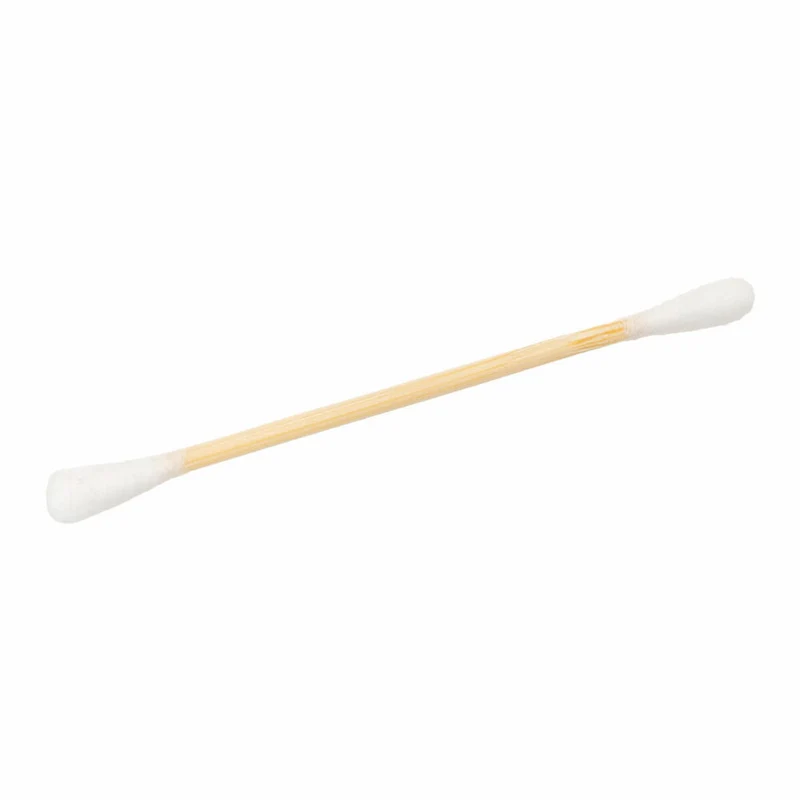 5five Simply Smart Wattestäbchen-Set 2 x 200 Stück, Baumwolle, Bambus, Beige, 150710