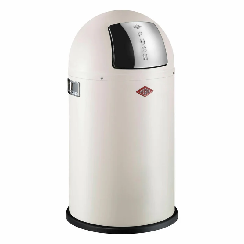 Wesco Abfallsammler Pushboy Junior, Mülleimer, Abfalleimer, Stahlblech, Sand matt, 22 L, 175531-87