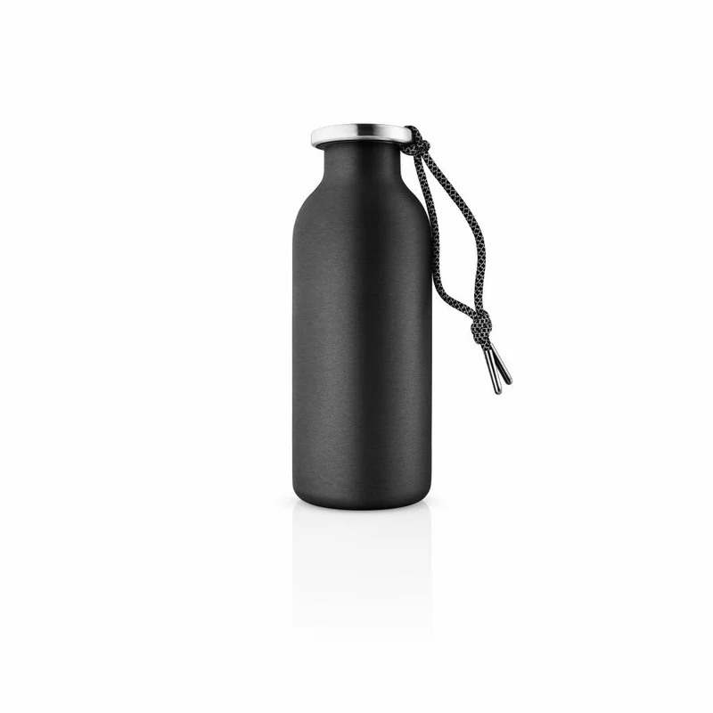 Eva Solo Isolierflasche 24/12 To Go Recycled, Edelstahl, Kunststoff, Black, 500 ml, 505041
