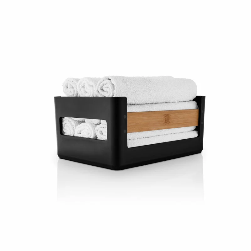 Eva Solo Aufbewahrungskiste Nordic Kitchen, Bambus, Kunststoff, Black, 26 x 18 cm, 520445
