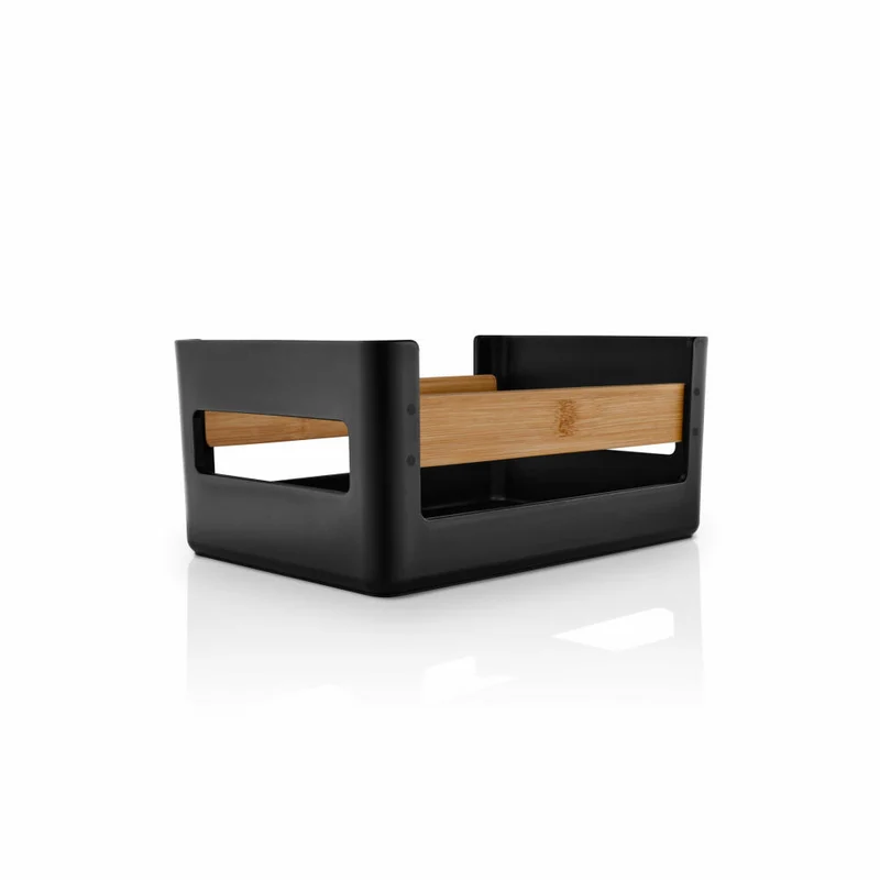 Eva Solo Aufbewahrungskiste Nordic Kitchen, Bambus, Kunststoff, Black, 26 x 18 cm, 520445