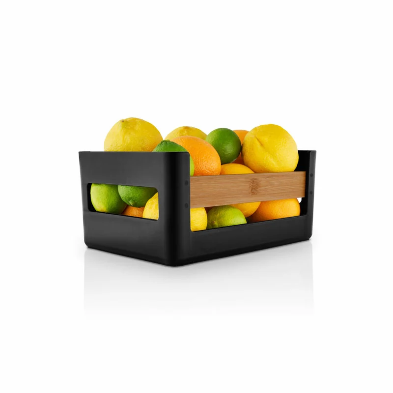 Eva Solo Aufbewahrungskiste Nordic Kitchen, Bambus, Kunststoff, Black, 26 x 18 cm, 520445
