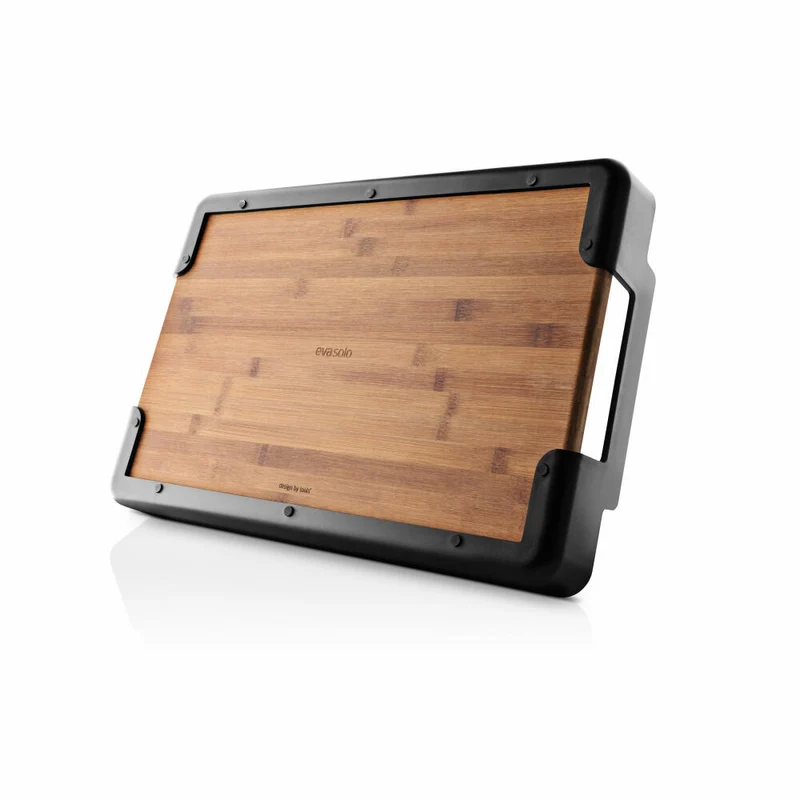 Eva Solo Tablett Nordic Kitchen, Serviertablett, Bambus, Kunststoff, Black, 35 x 50 cm, 520446