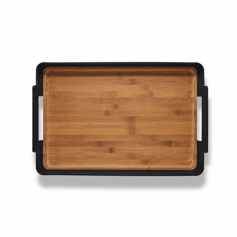 Eva Solo Tablett Nordic Kitchen, Serviertablett, Bambus, Kunststoff, Black, 35 x 50 cm, 520446