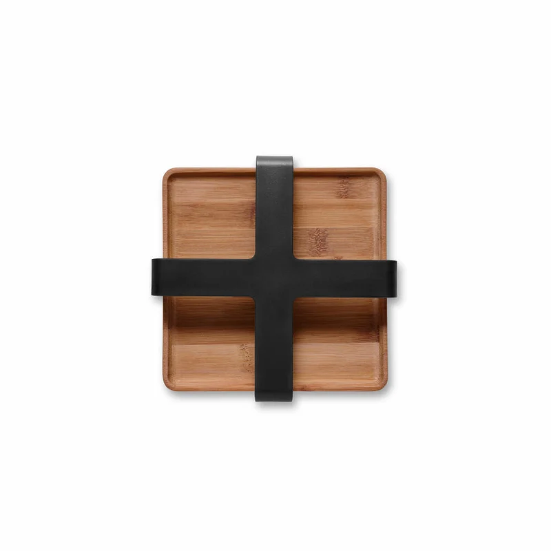 Eva Solo Serviettenhalter Nordic Kitchen, Bambus, Kunststoff, Black, 19 x 19 cm, 520448
