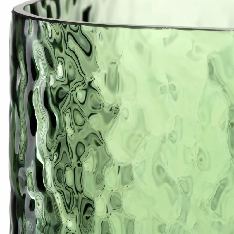 Leonardo Vase Martello, Dekovase, Blumenvase, Pflanzschale, Glas, Grün, H 13 cm, 033200