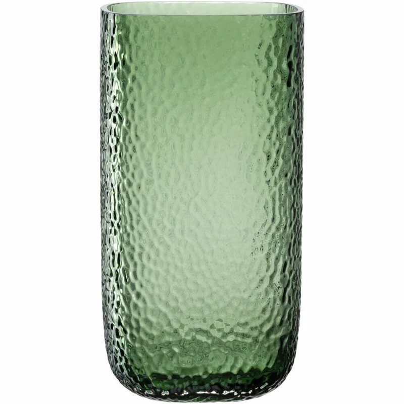 Leonardo Vase Martello, Dekovase, Blumenvase, Glas, Grün, H 29 cm, 033201