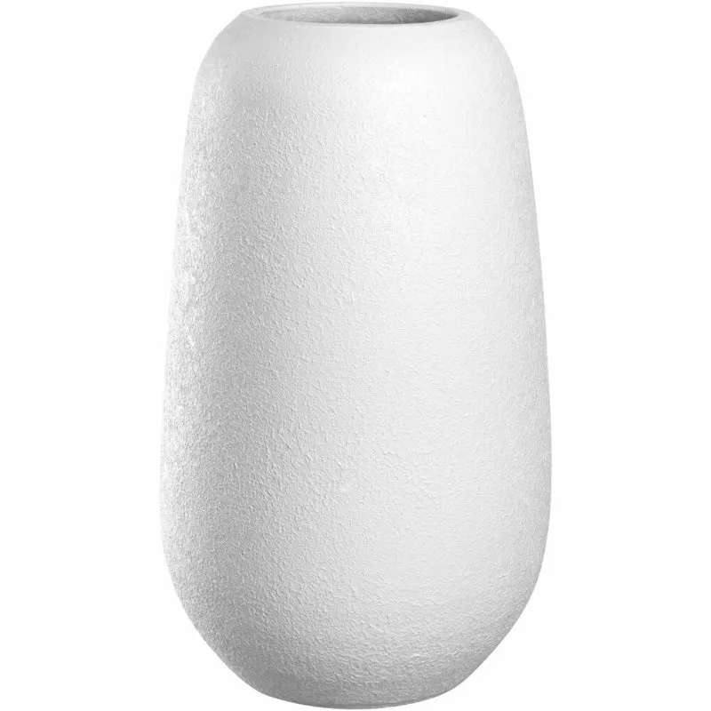 Leonardo Keramikvase Trogolo, Vase, Blumenvase, Dekovase, Keramik, Weiß, H 30 cm, 033205