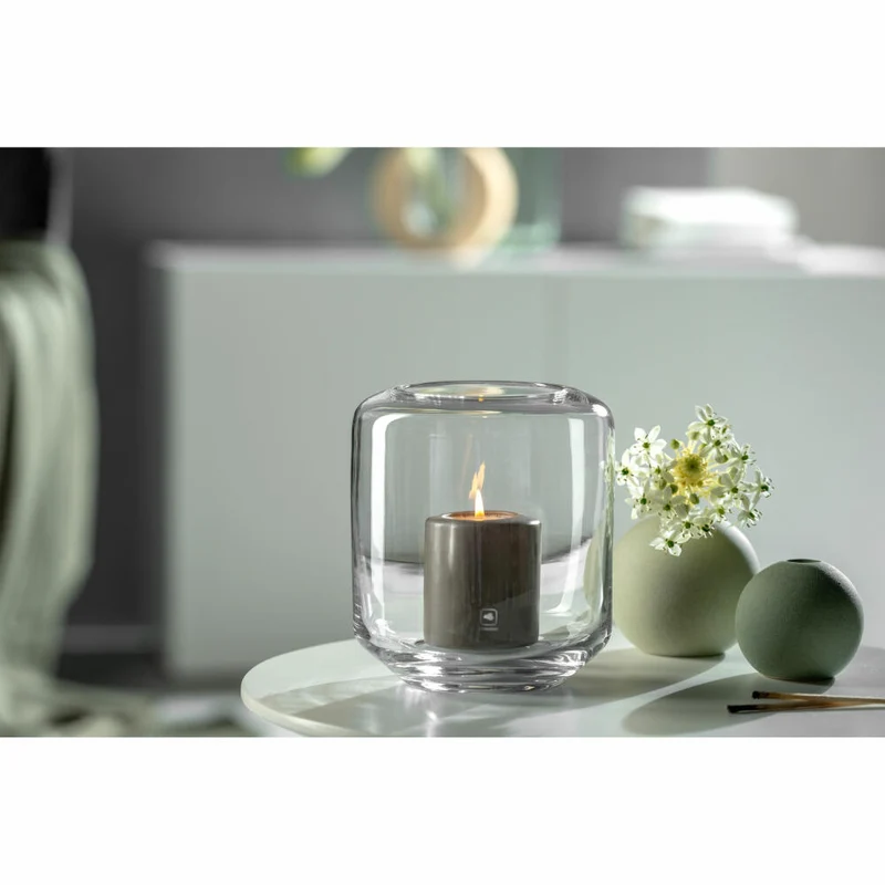 Leonardo Windlicht Milano, Kerzenständer, Kerzenhalter, Kalk-Natron-Glas, H 18 cm, 034155