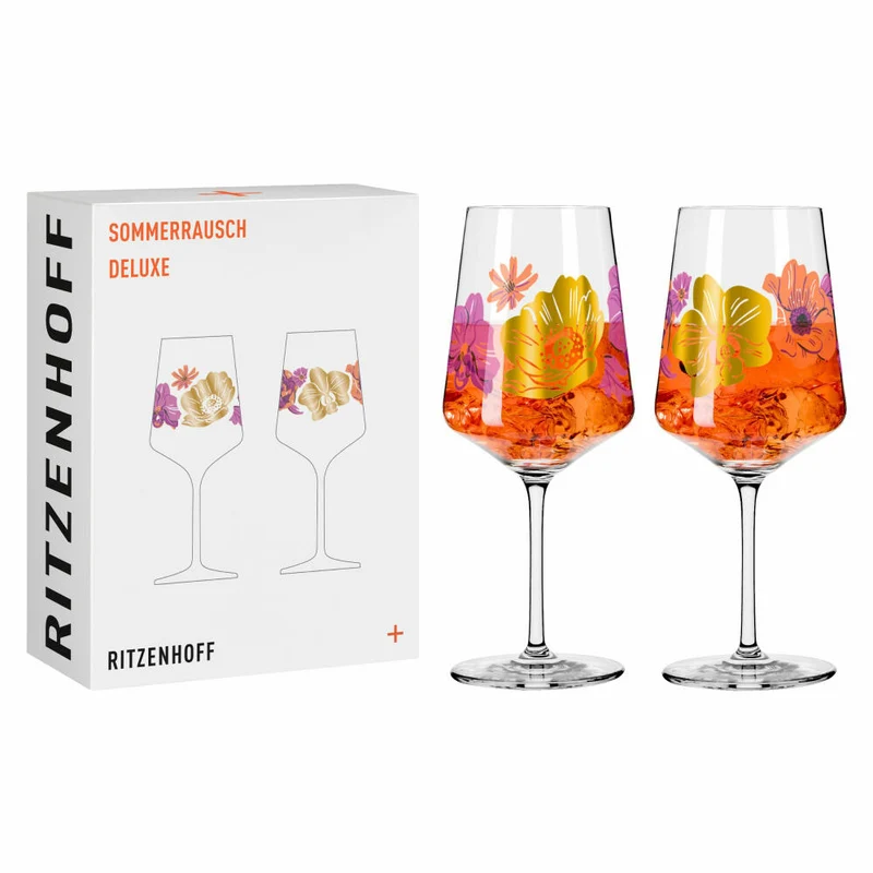 Ritzenhoff Aperitifglas 2er Set Sommerrausch Deluxe 021 022, Kristallglas, 544 ml, R-2841019