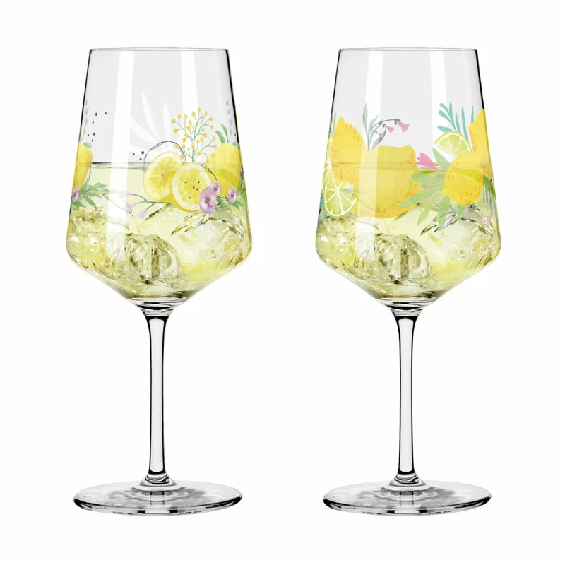 Ritzenhoff Limoncelloglas 2er Set Sommertau 019 020, Kristallglas, 544 ml, R-2931020
