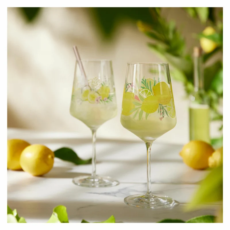 Ritzenhoff Limoncelloglas 2er Set Sommertau 019 020, Kristallglas, 544 ml, R-2931020
