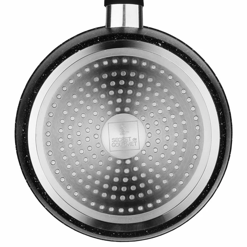 5five Simply Smart Kasserolle Caractere, Stielkasserolle, Aluminium, Kunststoff, Schwarz, 20 cm, 111007