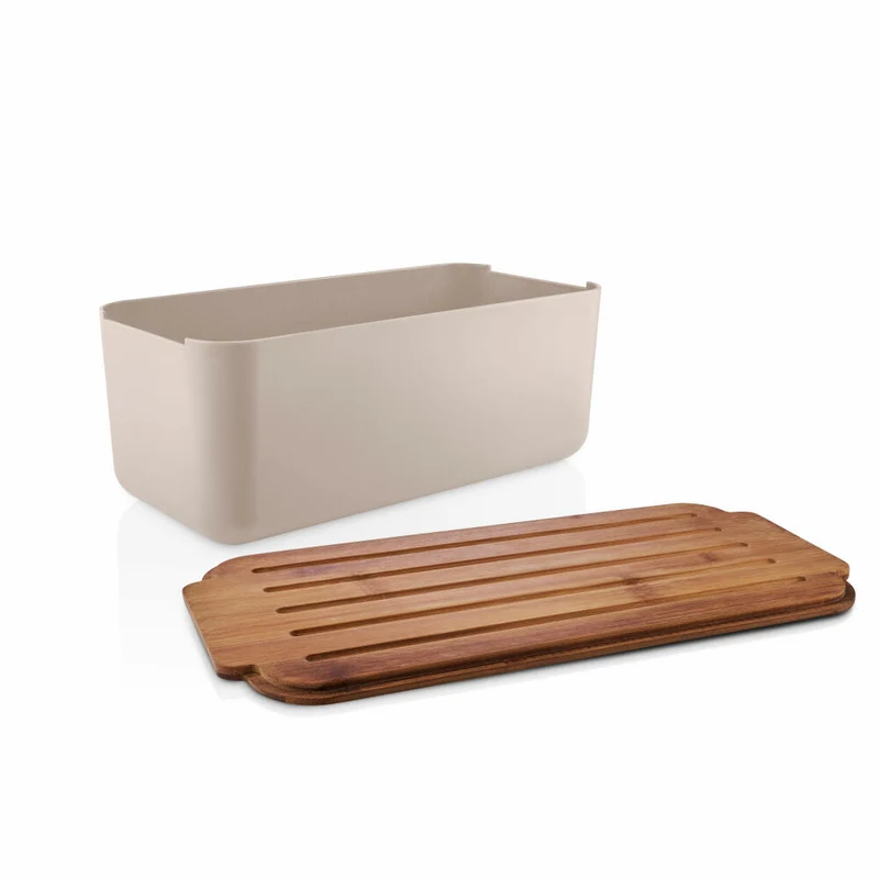 Eva Solo Brotkasten, Brotkorb, Bambus, Kunststoff, Sand, 42 x 19 x 15.5 cm, 520454