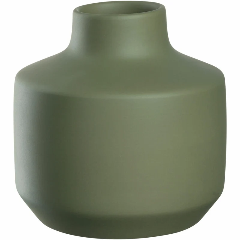 Leonardo Keramikvase Milano, Vase, Blumenvase, Dekovase, Keramik, Grün, H 18.5 cm, 026819