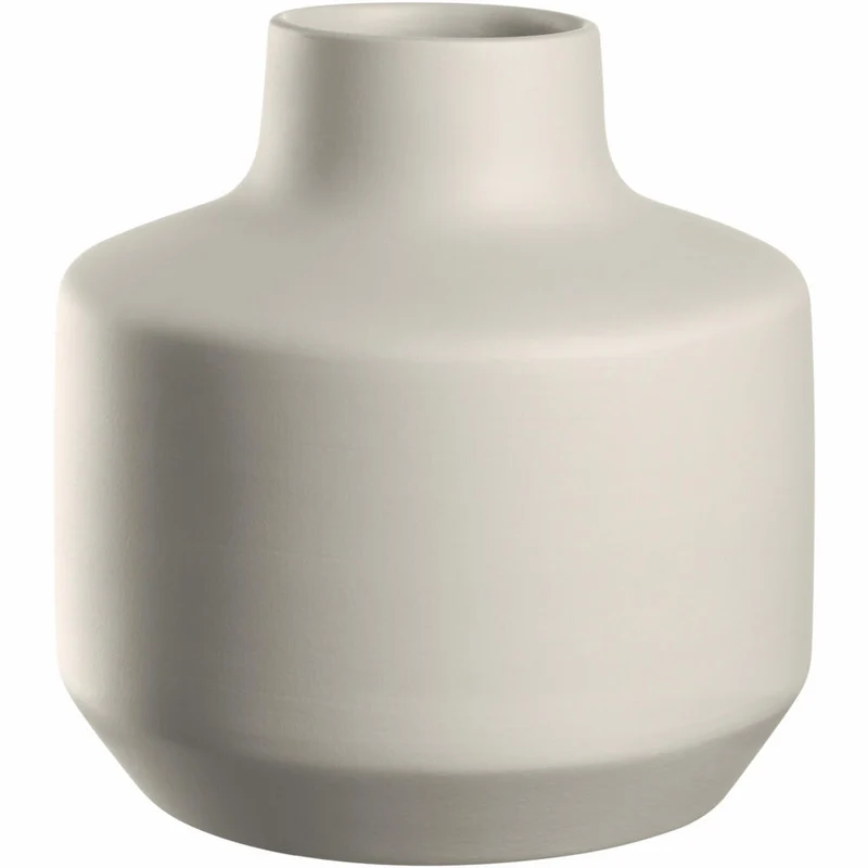 Leonardo Keramikvase Milano, Vase, Blumenvase, Dekovase, Keramik, Creme, H 21.5 cm, 026820