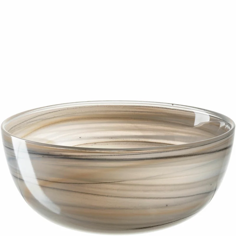 Leonardo Schale Alabastro, Schüssel, Dekoschale, Glas, Beige / Schwarz, Ø 14 cm, 026786