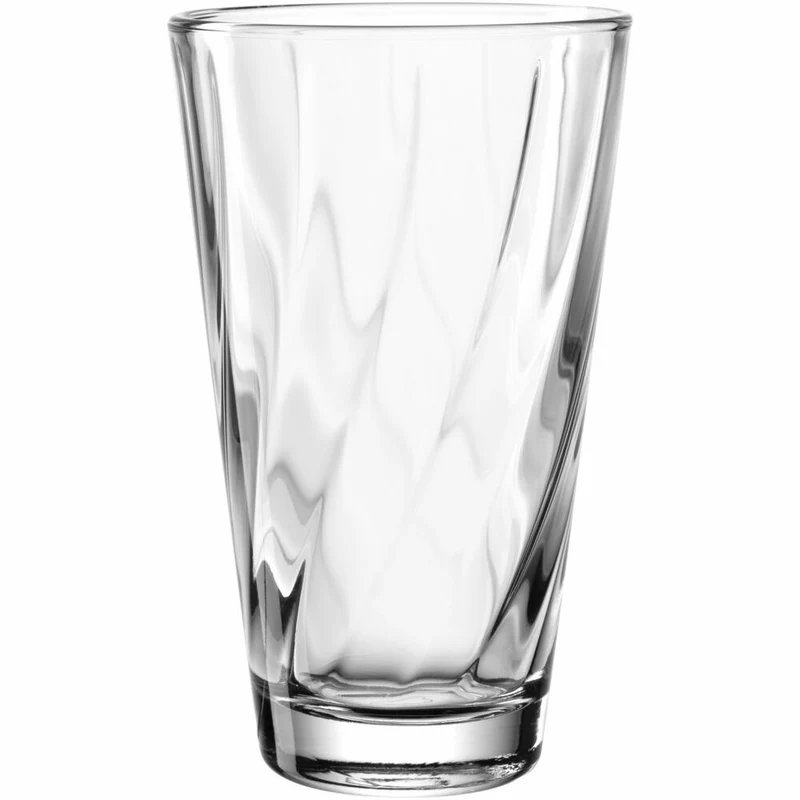Leonardo Trinkglas Twist, Wasserglas, Saftglas, Longdrinkglas, Kalk-Natron-Glas, 300 ml, 023591