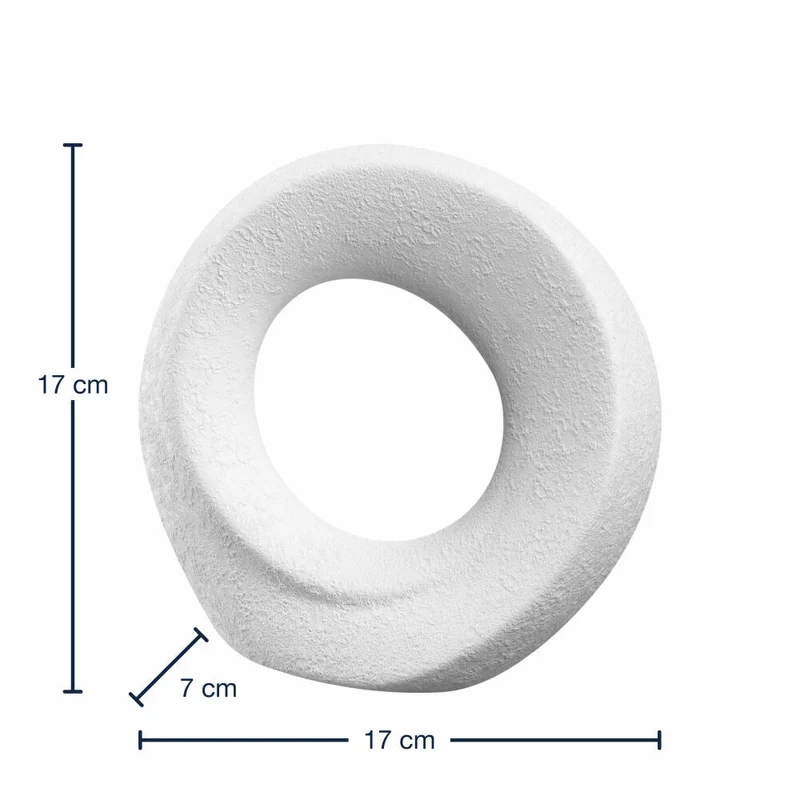 Leonardo Keramikobjekt Oggetto, Dekoobjekt, Dekoration, Wohnaccessoire, Keramik, Weiß, H 17 cm, 059010