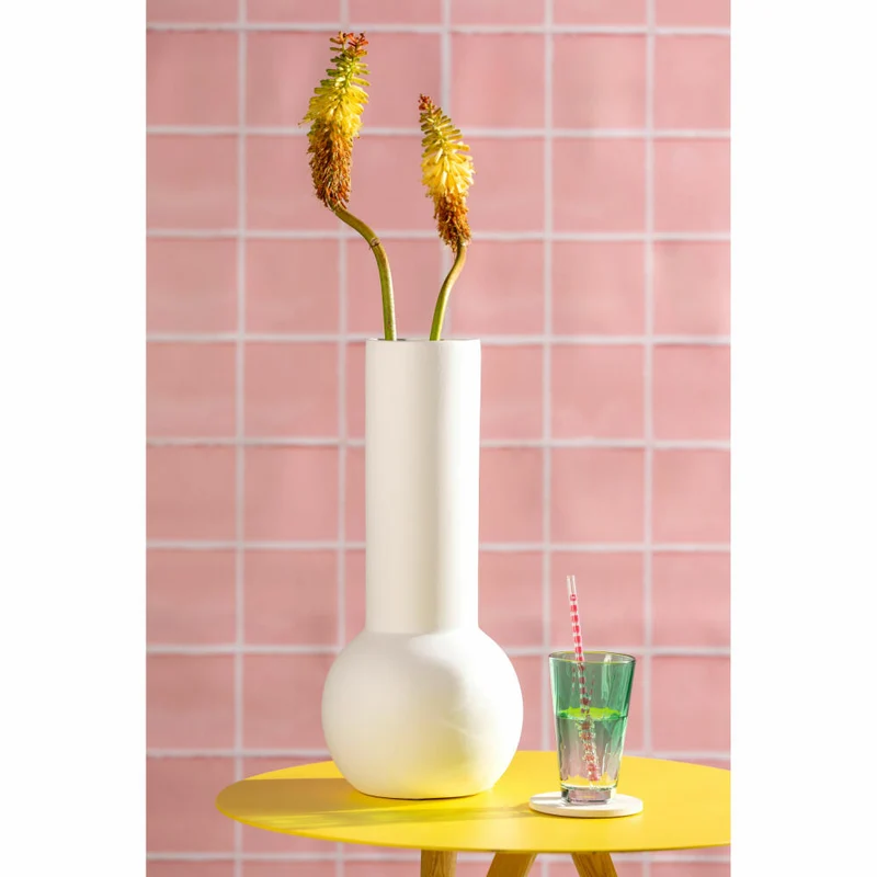 Leonardo Keramikvase Brera, Vase, Dekovase, Blumenvase, Keramik, Weiß, H 42 cm, 059013