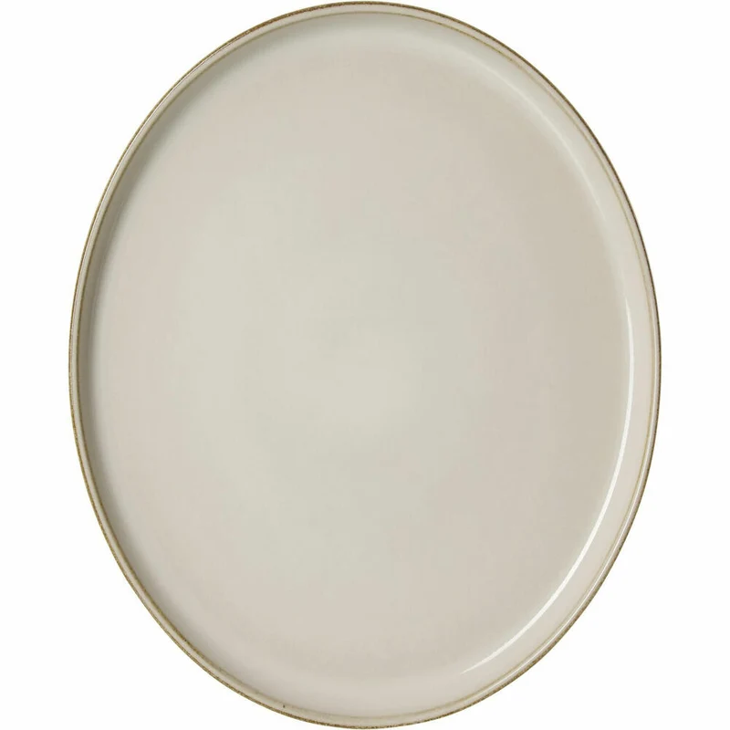 Ritzenhoff & Breker Olivia Platte oval, Servierplatte, Servierteller, Steingut, Beige, 29.5 x 25 cm, 746846