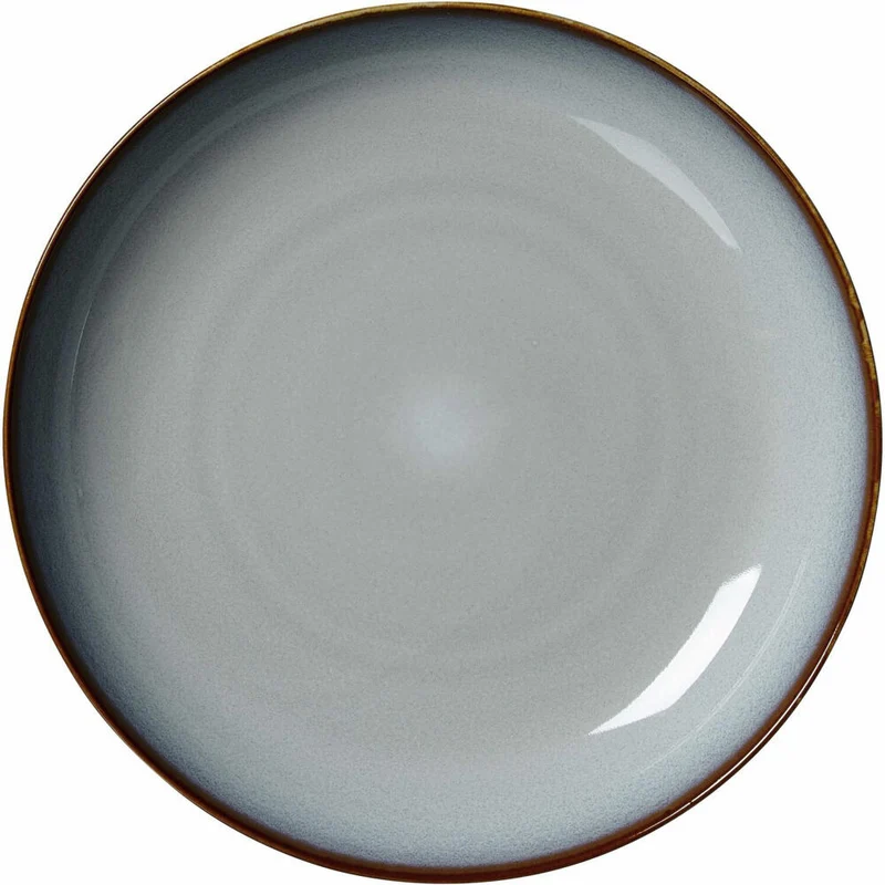 Ritzenhoff & Breker Portofino Suppenteller, Pastateller, Tiefer Teller, Steinzeug, Grau, Ø 23 cm, 418507