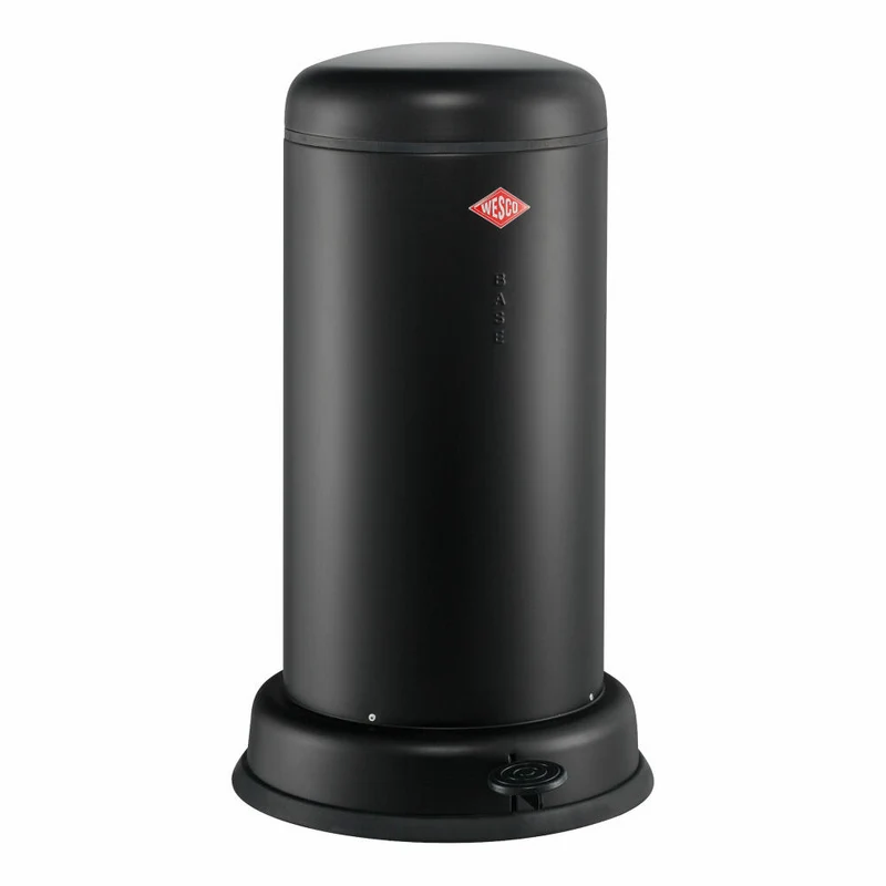 Wesco Baseboy 20 Treteimer, Abfalleimer, Mülleimer, Stahlblech, Schwarz Matt, 20 L, 134531-73