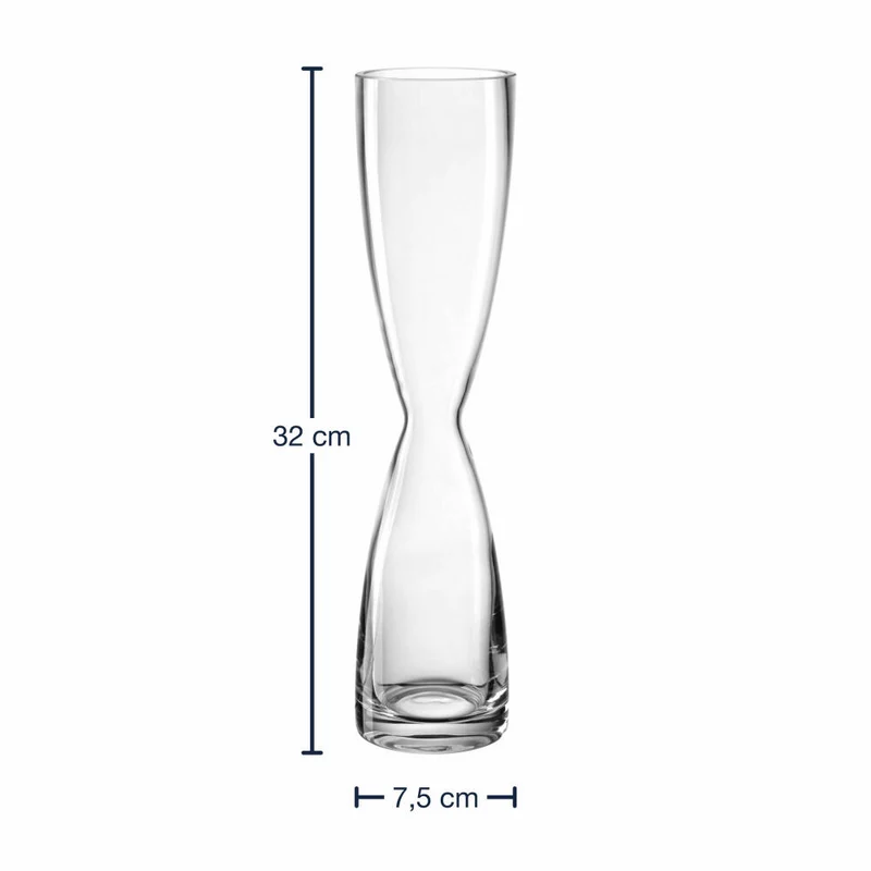 Leonardo Solifleurvase Diabolo, Vase, Dekovase, Blumenvase, Glas, H 32 cm, 045265