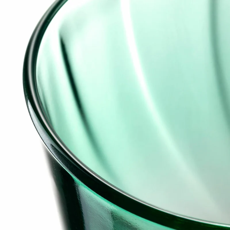 Leonardo Trinkglas Twist, Wasserglas, Saftglas, Kalk-Natron-Glas, Grün, 215 ml, 046968