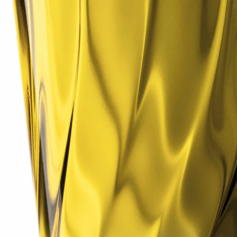 Leonardo Trinkglas Twist, Wasserglas, Saftglas, Kalk-Natron-Glas, Gelb, 300 ml, 046970