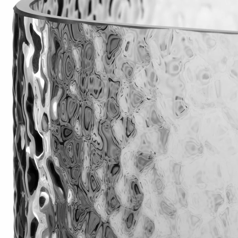 Leonardo Vase Martello, Dekovase, Blumenvase, Glas, Grau, H 29 cm, 033198