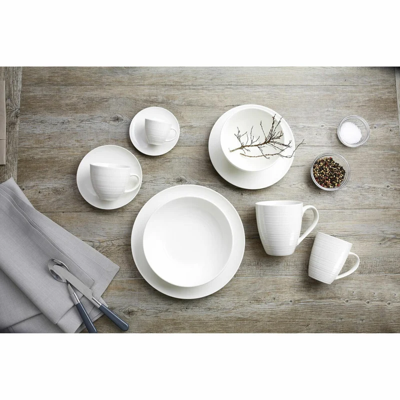 Ritzenhoff & Breker Suomi Jumbo-Tasse, Kaffeetasse, Becher, Porzellan, Beige, 550 ml, 59724