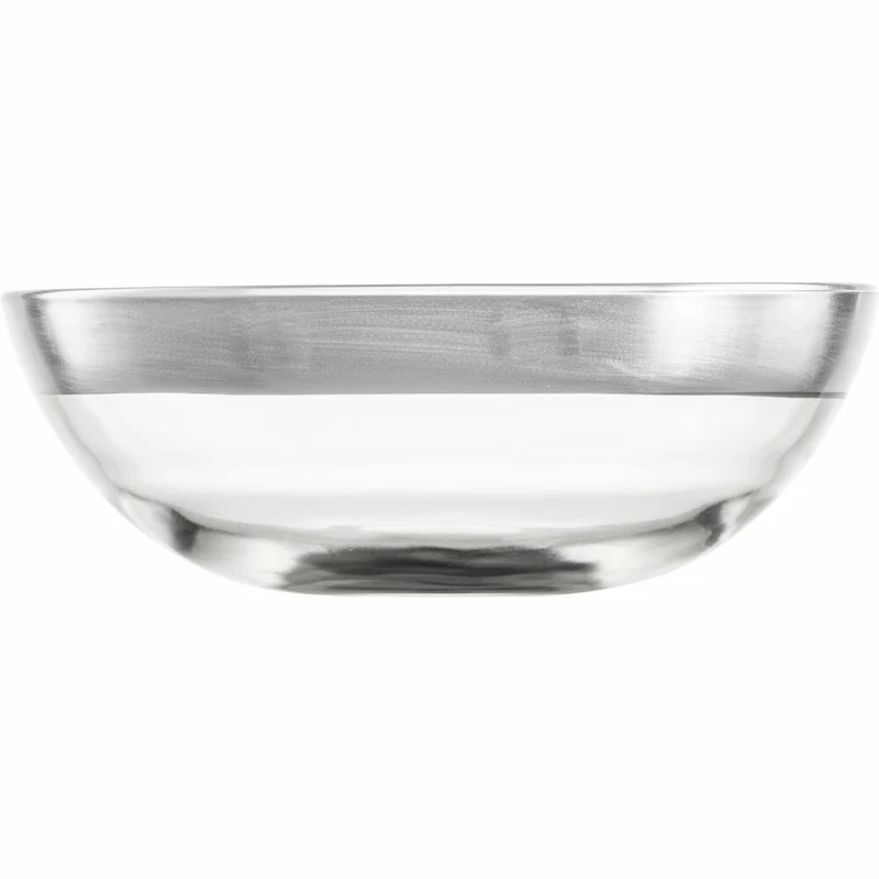 Eisch Schale Puro, Salatschale, Dessertschale, Dekoschale, Kristallglas, Silber, Ø 17 cm, 73756717
