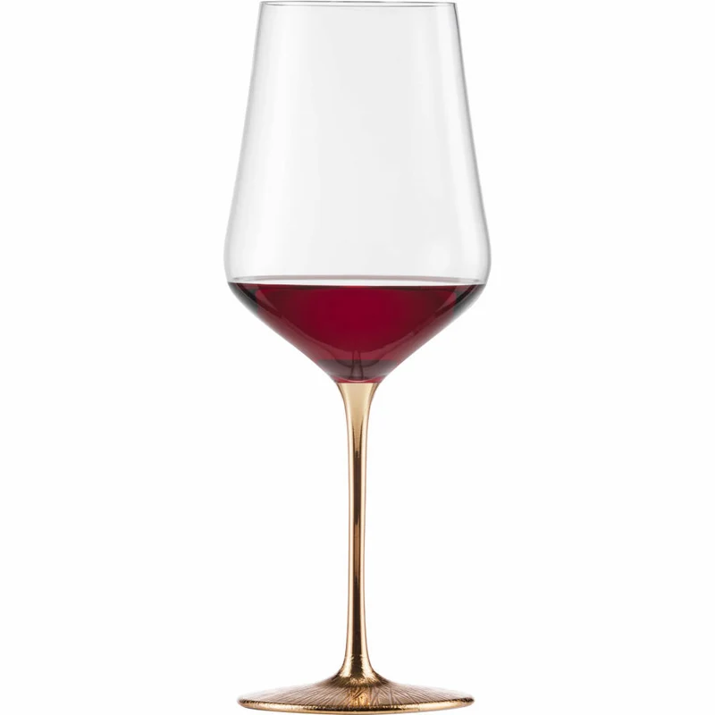 Eisch Bordeauxgläser Ravi Gold, 2er Set, Rotweinglas, Weinglas, Kristallglas, 620 ml, 75751821