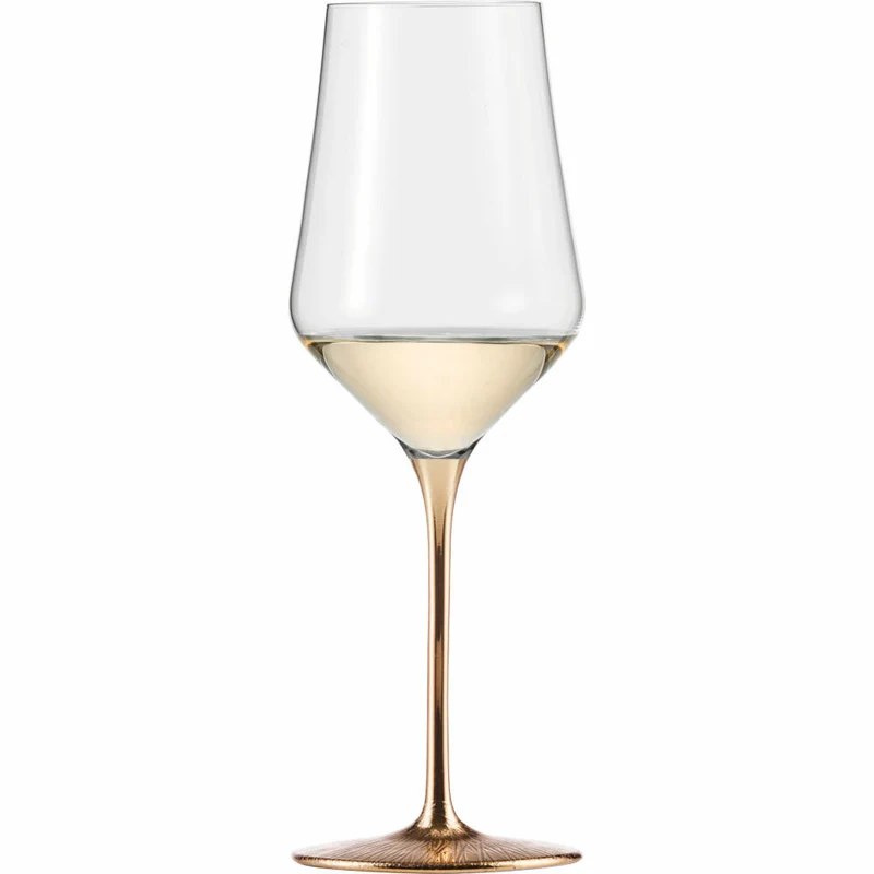 Eisch Weissweingläser Ravi Gold, 2er Set, Weißweinglas, Weinglas, Kristallglas, 380 ml, 75751830