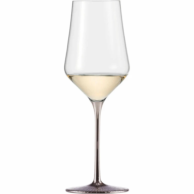 Eisch Weissweingläser Ravi Platin, 2er Set, Weißweinglas, Weinglas, Kristallglas, 380 ml, 75851830
