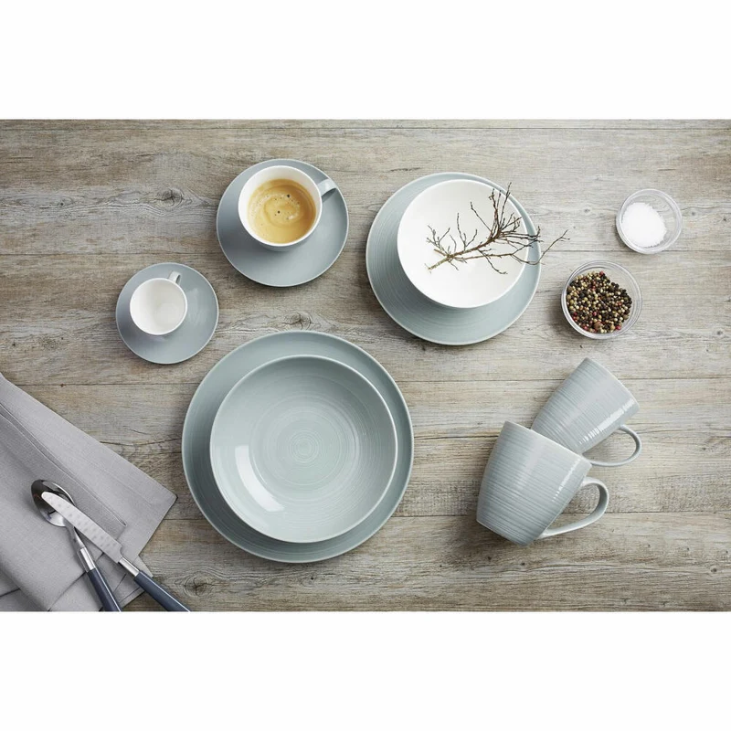 Ritzenhoff & Breker Suomi Jumbo-Tasse, Kaffeetasse, Becher, Porzellan, Blau, 550 ml, 59779