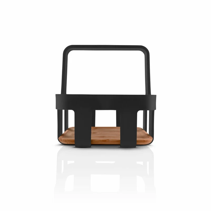 Eva Solo Nordic kitchen Table Caddy Black, Tisch Organizer, Gewürzständer, Küchenutensil, Schwarz, 17 x 17 x 18.5 cm, 520451
