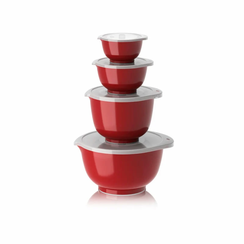 Rosti Schüssel-Set Margrethe New 8-tlg., Durostima, Rot, 0.25 + 0.5 + 1.5 + 3 L, 29963