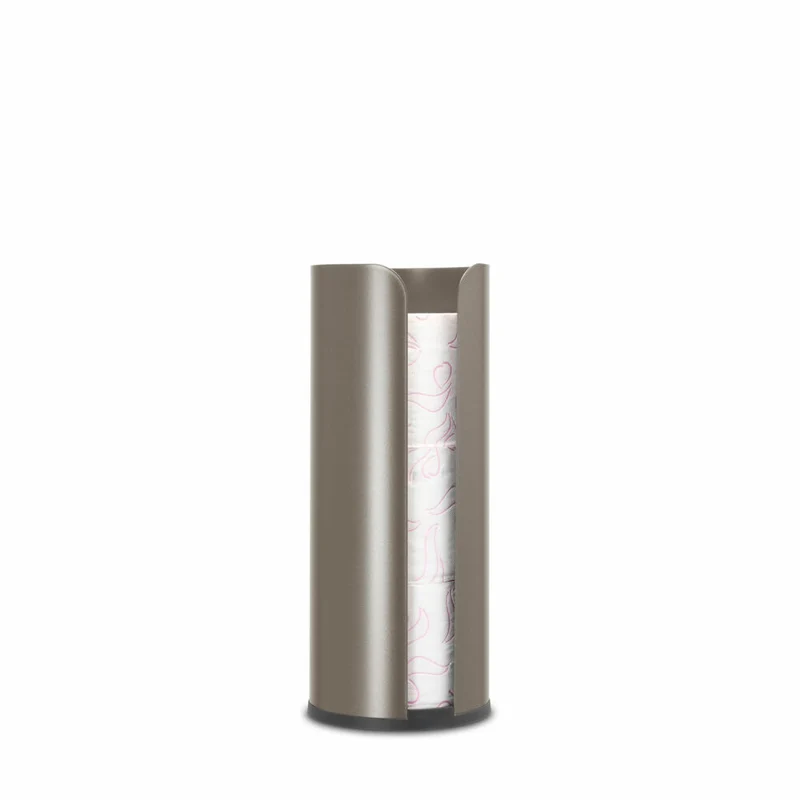 Brabantia Toilettenpapierständer ReNew, Ersatzrollenhalter, Klopapierhalter, WC-Ständer, Stahl, Platinum, 280542