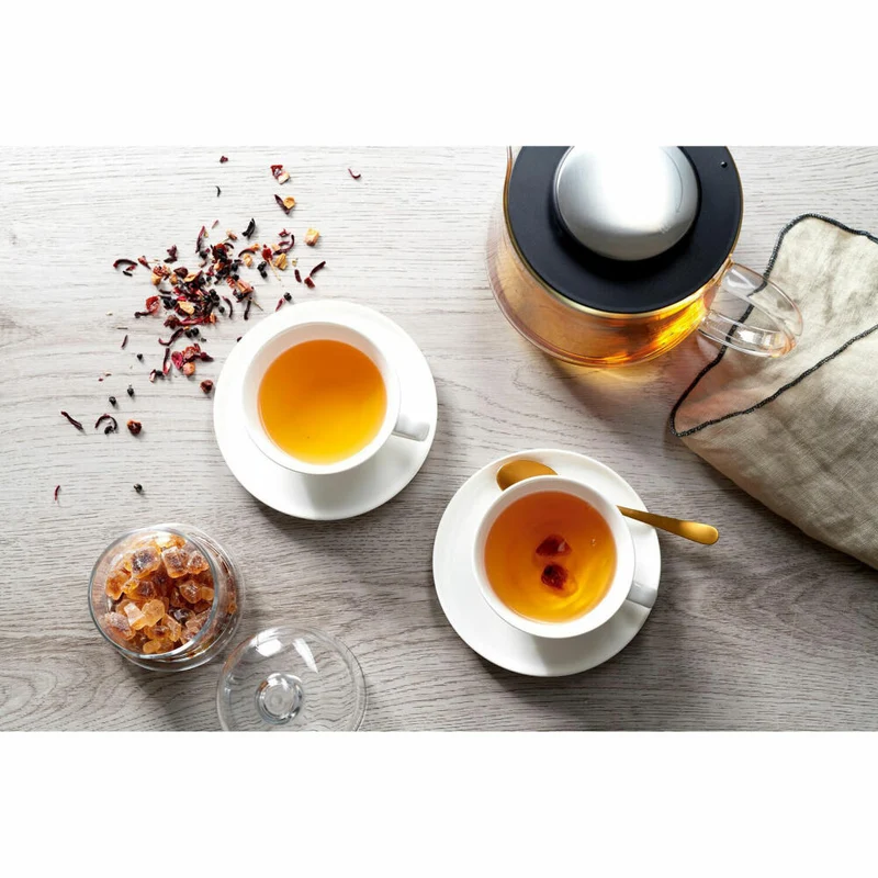 Ritzenhoff & Breker Yucca Teekanne mit Sieb, Tee Kanne, Glaskanne, Borosilikat, 1.5 L, 156713