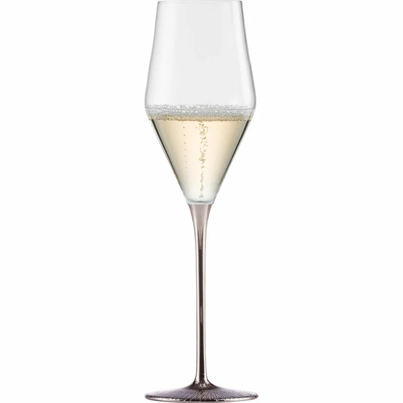 Eisch Champagnergläser Ravi Platin, 2er Set, Champagnerglas, Glas, Kristallglas, 260 ml, 75851870