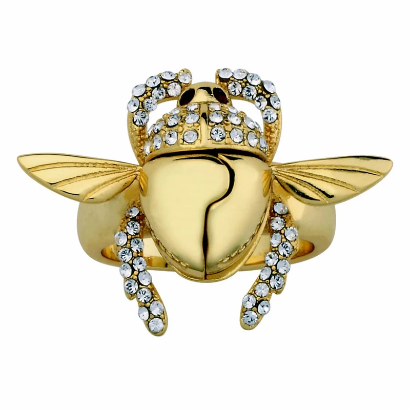 Goebel Aladdin Gold Scarabäus Ring, Disney, Käfer Ring, Schmuck, Gelbgold, 14 Karat, Größe 7, 12101691