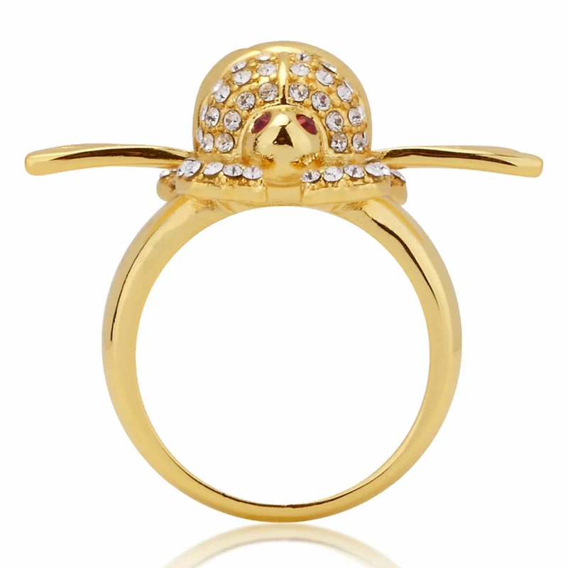 Goebel Aladdin Gold Scarabäus Ring, Disney, Käfer Ring, Schmuck, Gelbgold, 14 Karat, Größe 6, 12101681