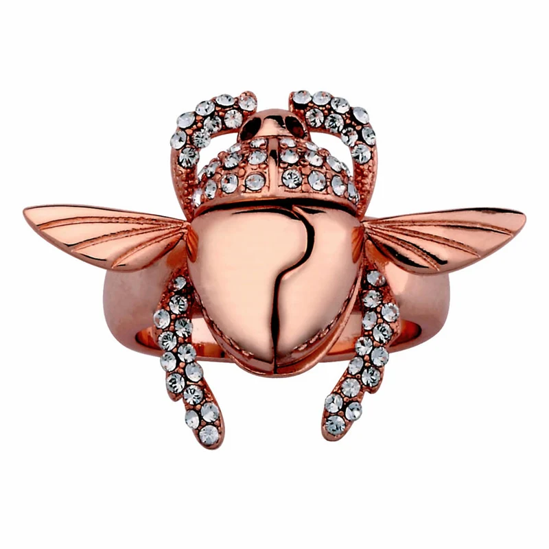 Goebel Aladdin Gold Scarabäus Ring, Disney, Käfer Ring, Schmuck, Rotgold, 14 Karat, Größe 8, 12101671